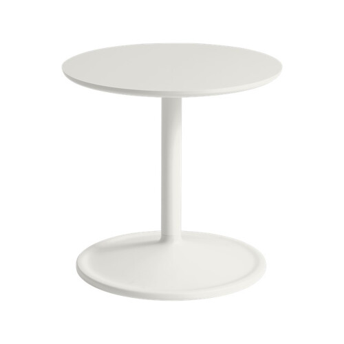 Soft side table off white